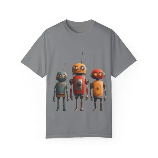 Vintage Robot Graphic Unisex T-shirt - Perfect for Tech Lovers - Image 17