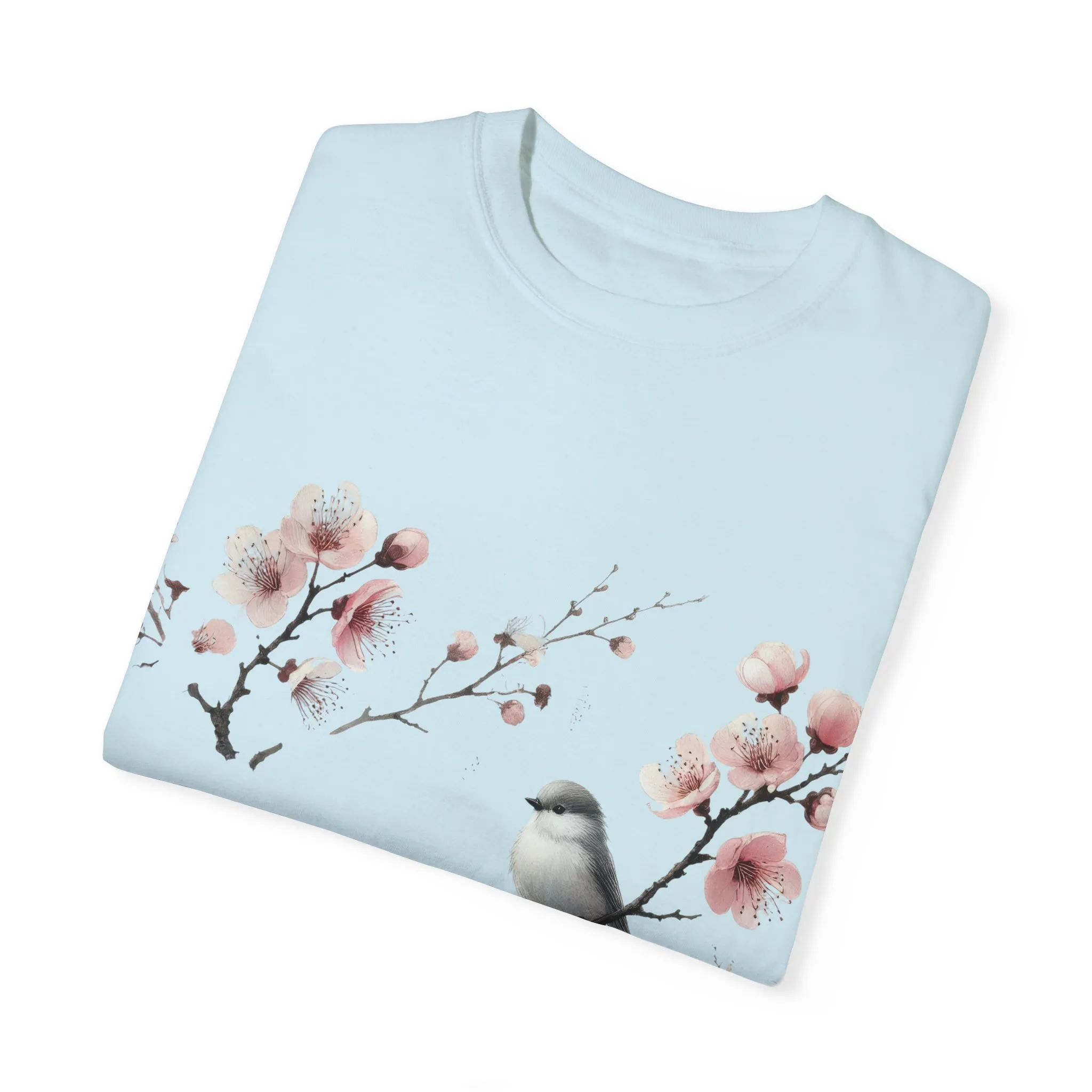 Spring Blossom Unisex T-Shirt - Floral Bird Design - Image 22
