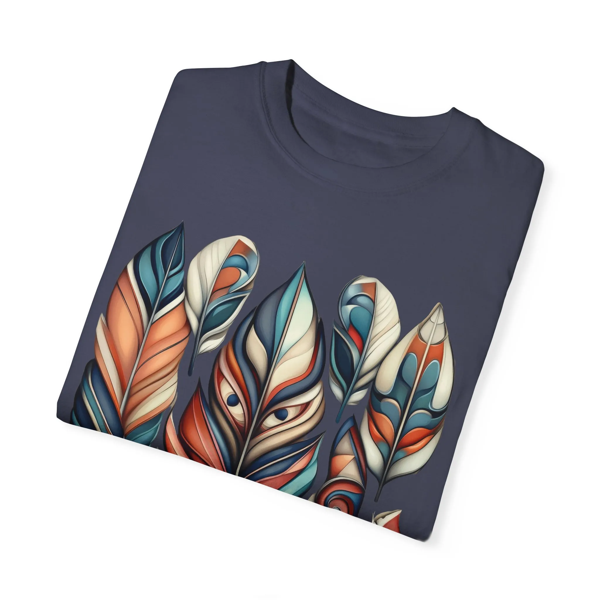 Bohemian Feathers Unisex T-Shirt - Artistic Nature Design - Image 52