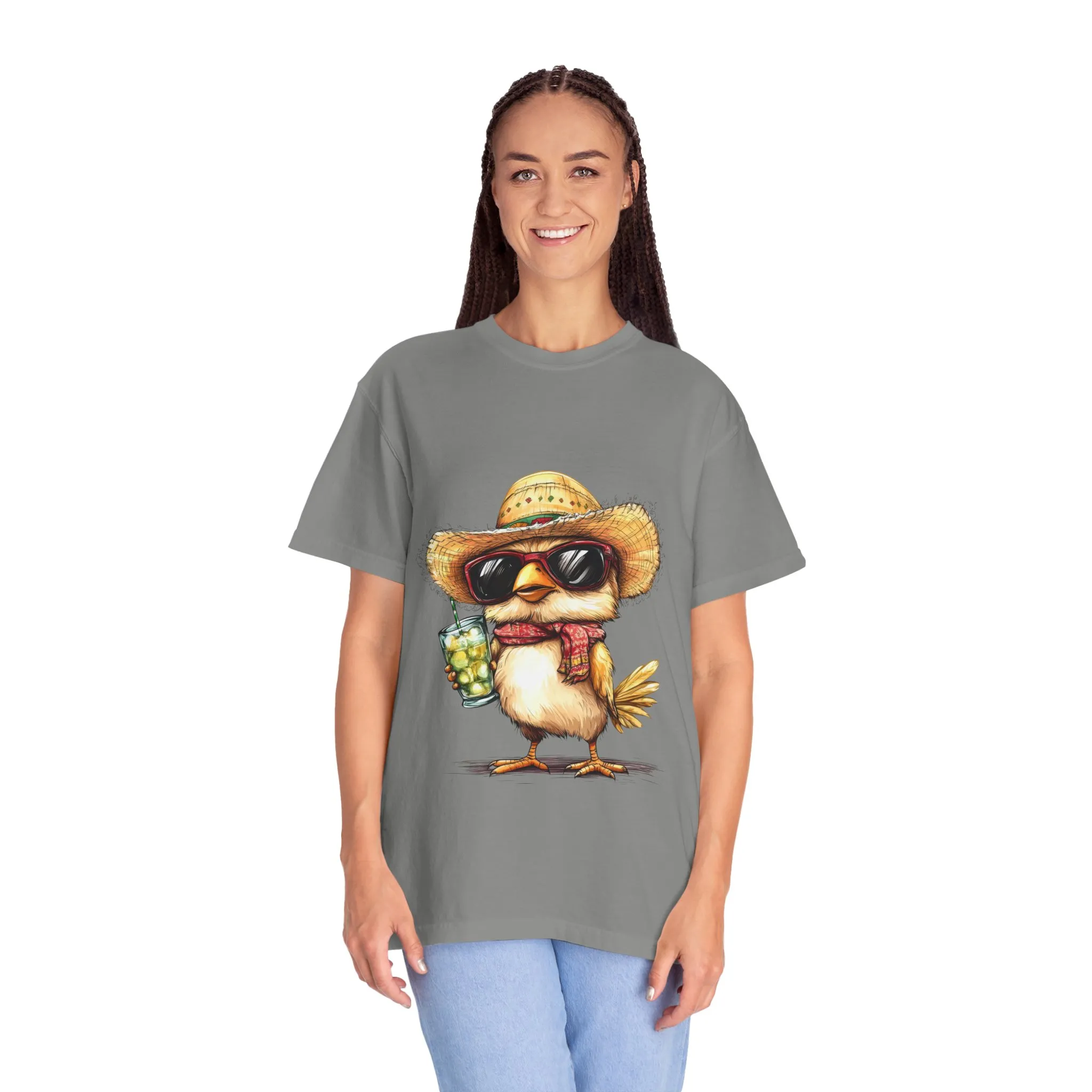 Funny Beach Bird T-Shirt - Unisex Garment-Dyed Summertime Tee - Image 28