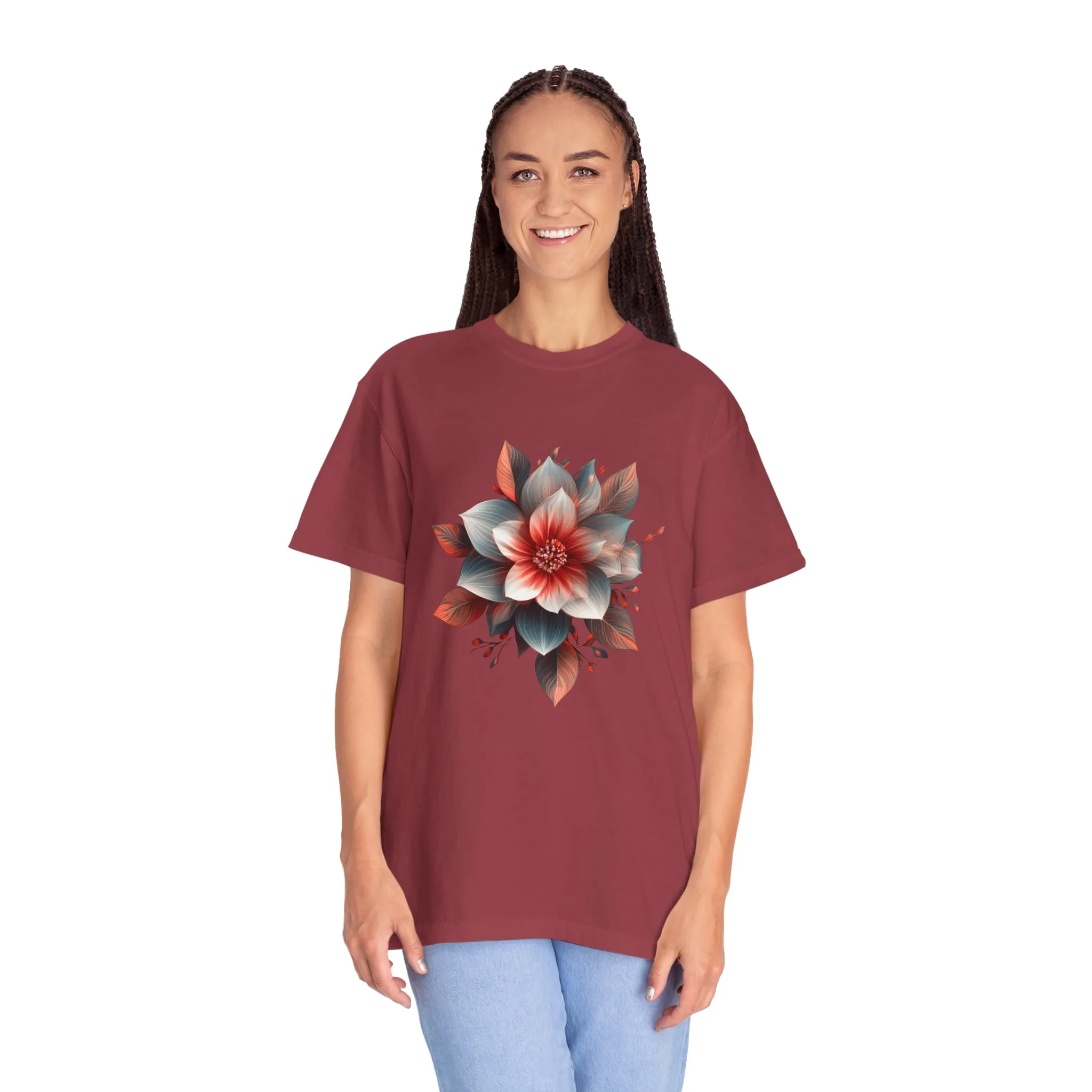 Botanical Floral Unisex Garment-Dyed T-shirt - Perfect for Nature Lovers - Image 44