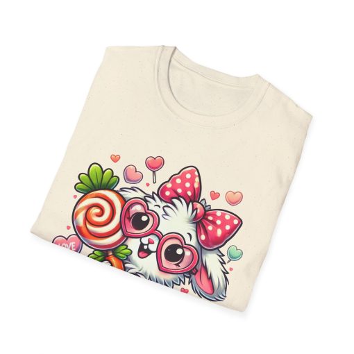 Cute Bunny Love Unisex Softstyle T-Shirt - Perfect for Valentine's Day and Spring Celebrations - Image 28
