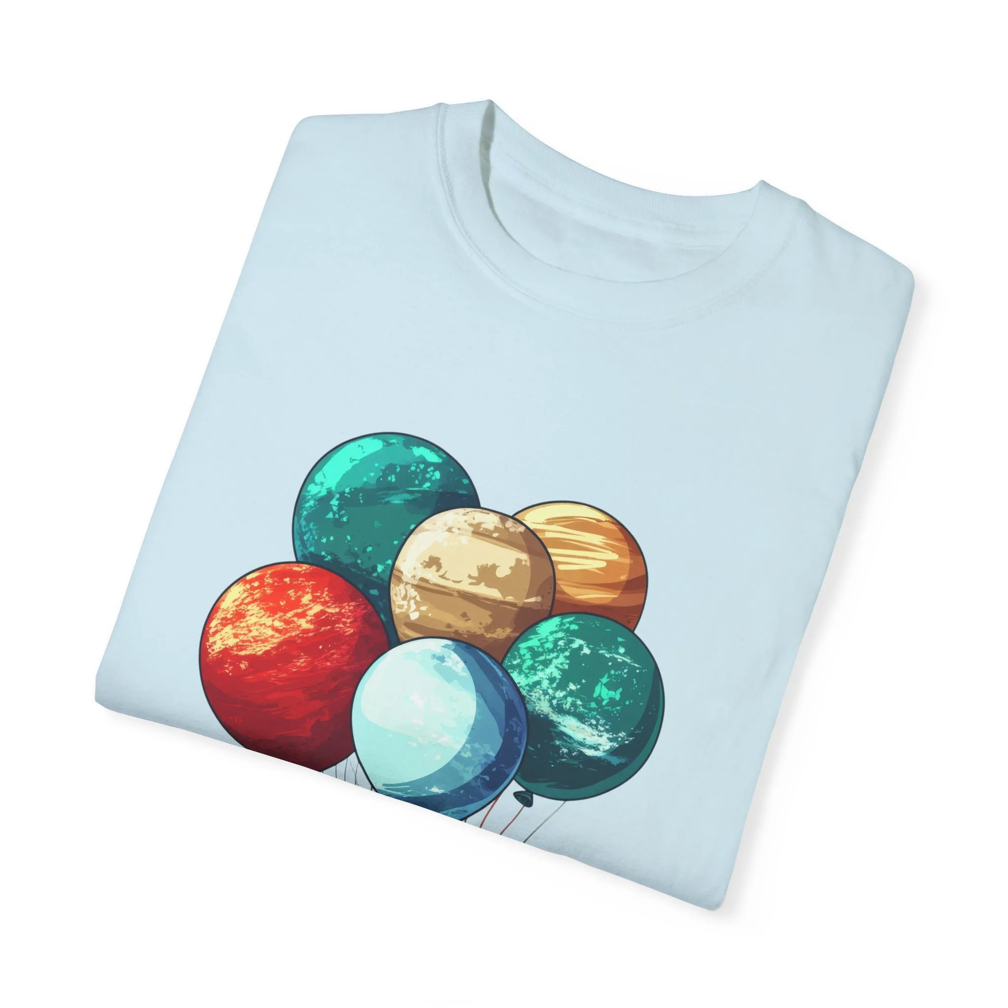 Astronauts and Planets Graphic T-Shirt - Unisex Garment-Dyed Tee - Image 14