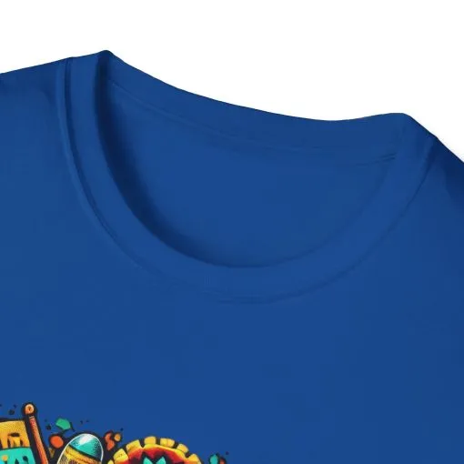 Happy Easter Unisex Softstyle T-Shirt - Colorful Easter Egg Design - Image 52