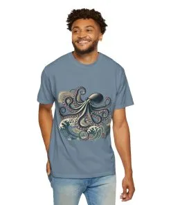 Unisex Ocean-Inspired Octopus T-Shirt - Nautical Graphic Tee