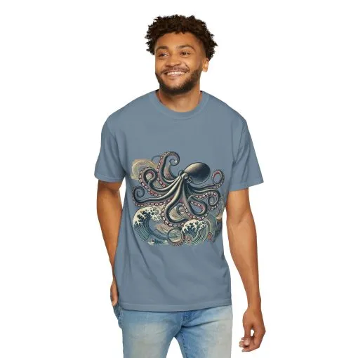Unisex Ocean-Inspired Octopus T-Shirt - Nautical Graphic Tee