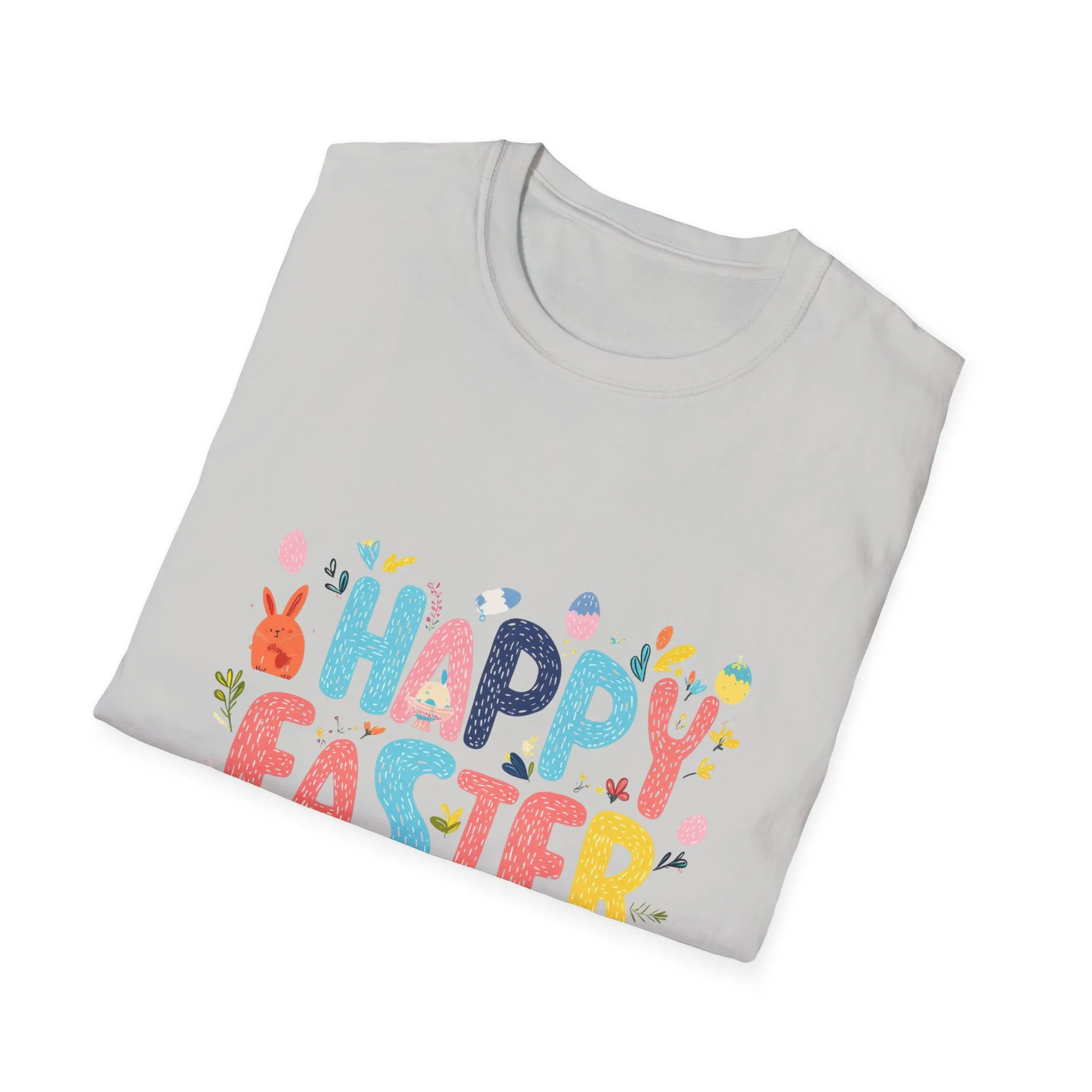 Happy Easter Unisex Softstyle T-Shirt - Vibrant Seasonal Tee for Spring Celebrations - Image 12