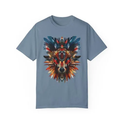 Vibrant Wolf Graphic Unisex T-Shirt - Nature Lover Apparel - Image 25