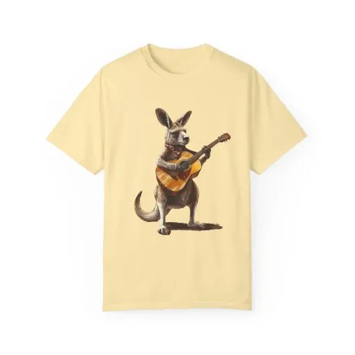 Funny Kangaroo Playing Guitar Unisex T-shirt