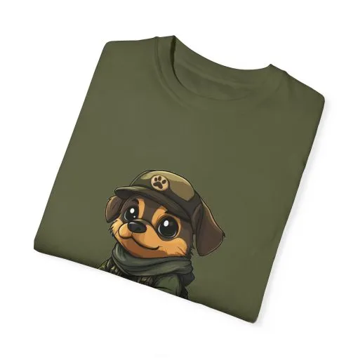 Cute Military Dog Graphic Unisex T-Shirt - Image 22