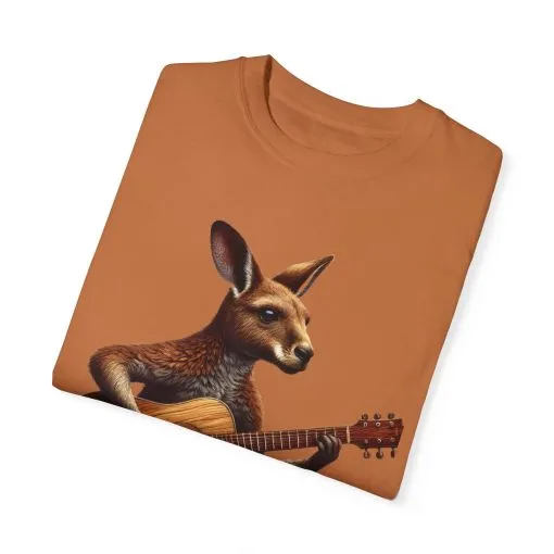 Cool Kangaroo Playing Guitar Unisex T-Shirt - Unique Gift for Music Lovers - Image 18