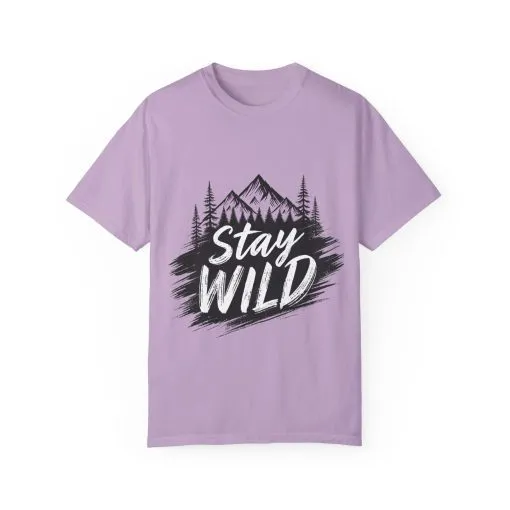 Stay Wild Unisex Garment-Dyed T-Shirt for Adventure Lovers - Image 49