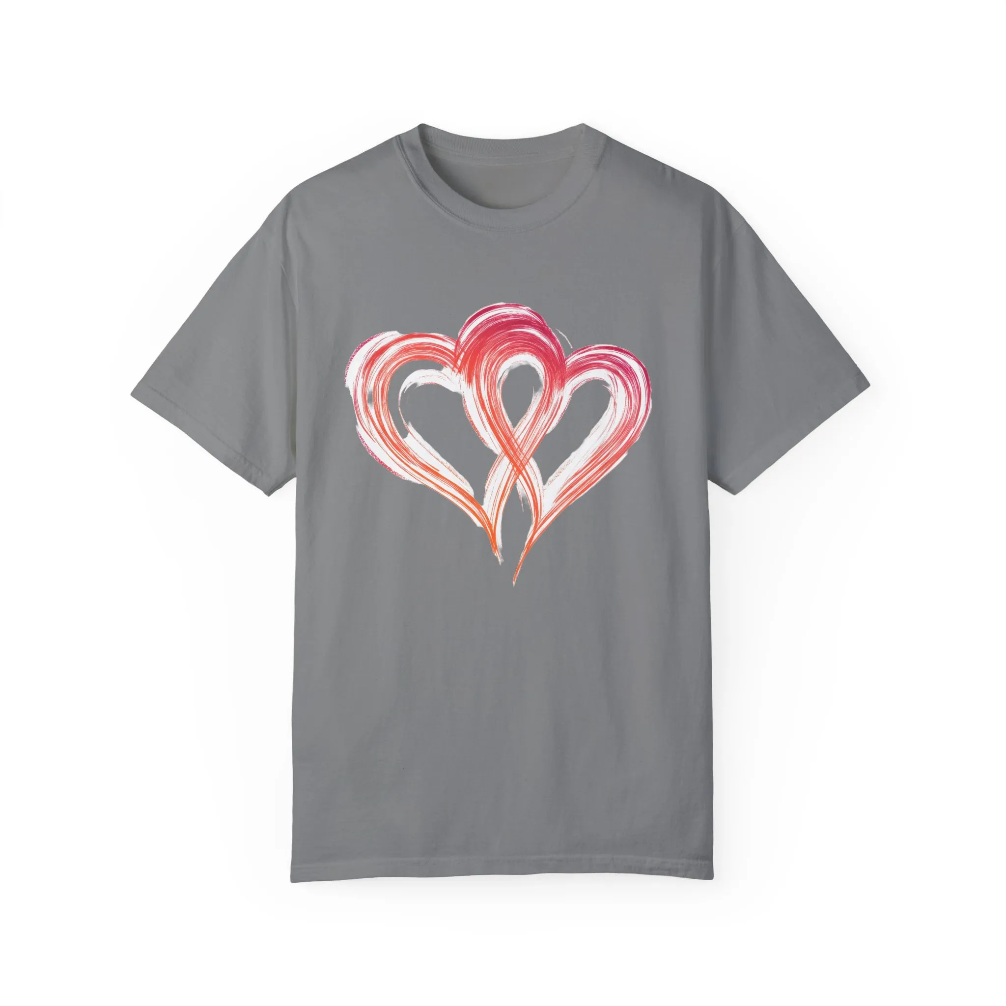 Love Hearts Unisex Garment-Dyed T-Shirt - Perfect for Valentine's Day & Casual Wear - Image 9