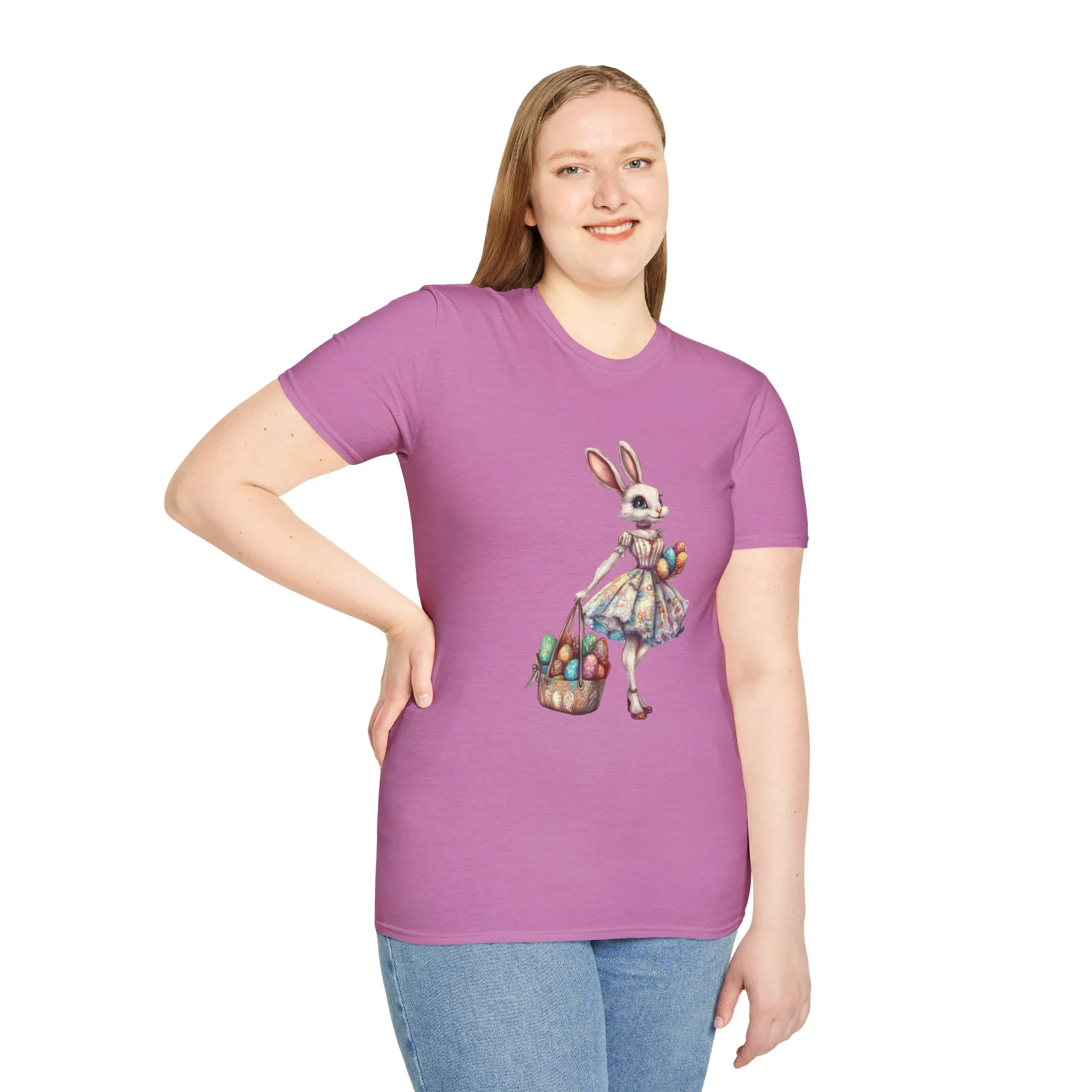 Easter Bunny Softstyle Unisex T-Shirt - Cute Spring Design for Holiday Celebrations - Image 34