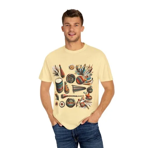 Unisex Garment-Dyed T-Shirt with Vibrant Musical Design | Perfect for Music Lovers & Festivals - Image 3