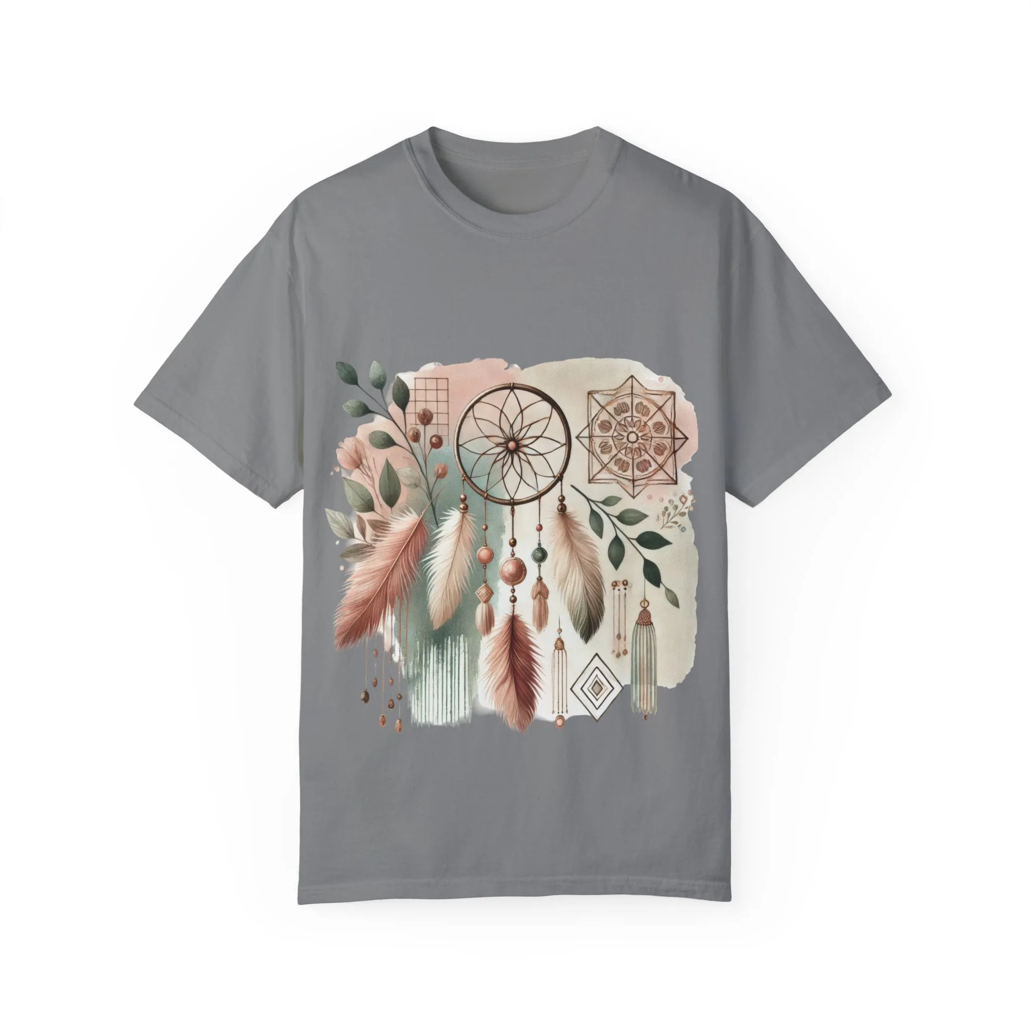 Dreamcatcher Boho T-Shirt | Unisex Garment-Dyed Tee for Spiritual Vibes - Image 21
