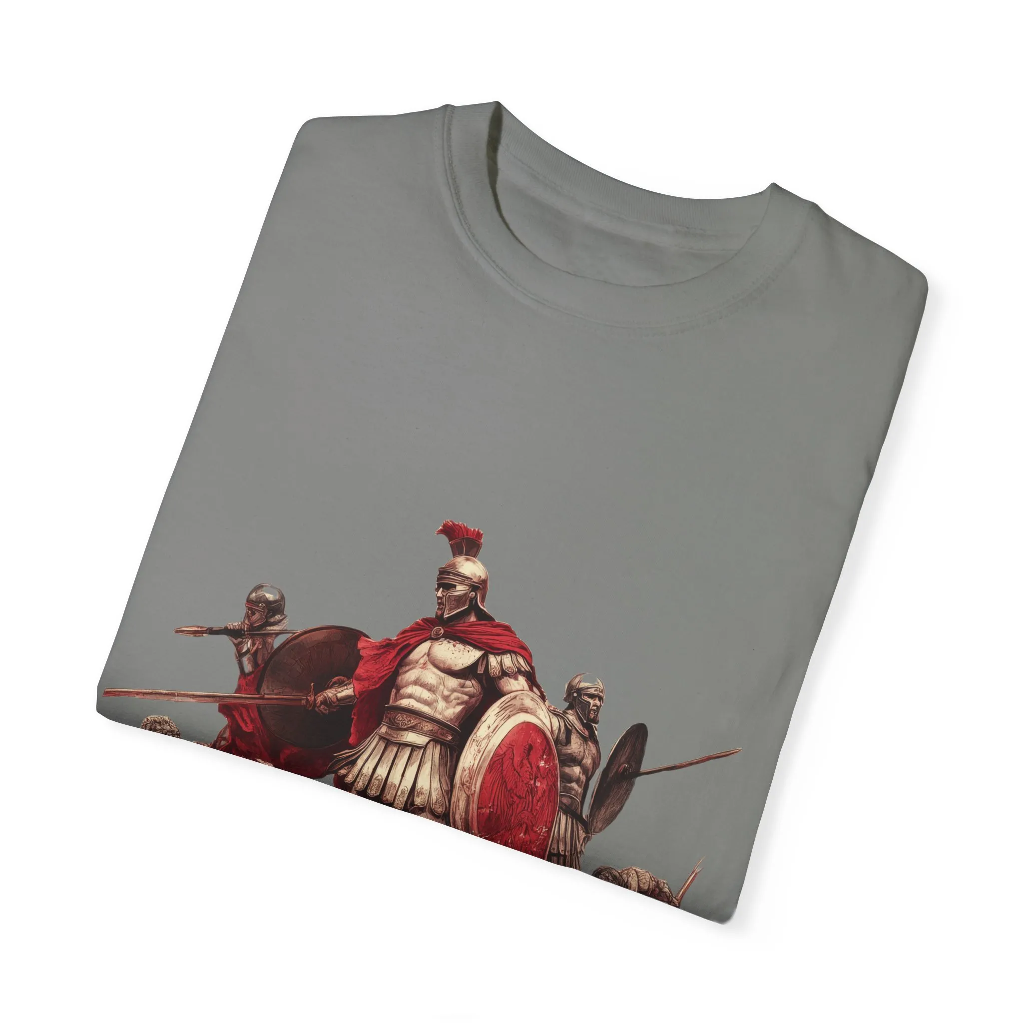 Warrior Spirit Unisex Garment-Dyed T-Shirt - Bold Roman Gladiator Design - Image 22