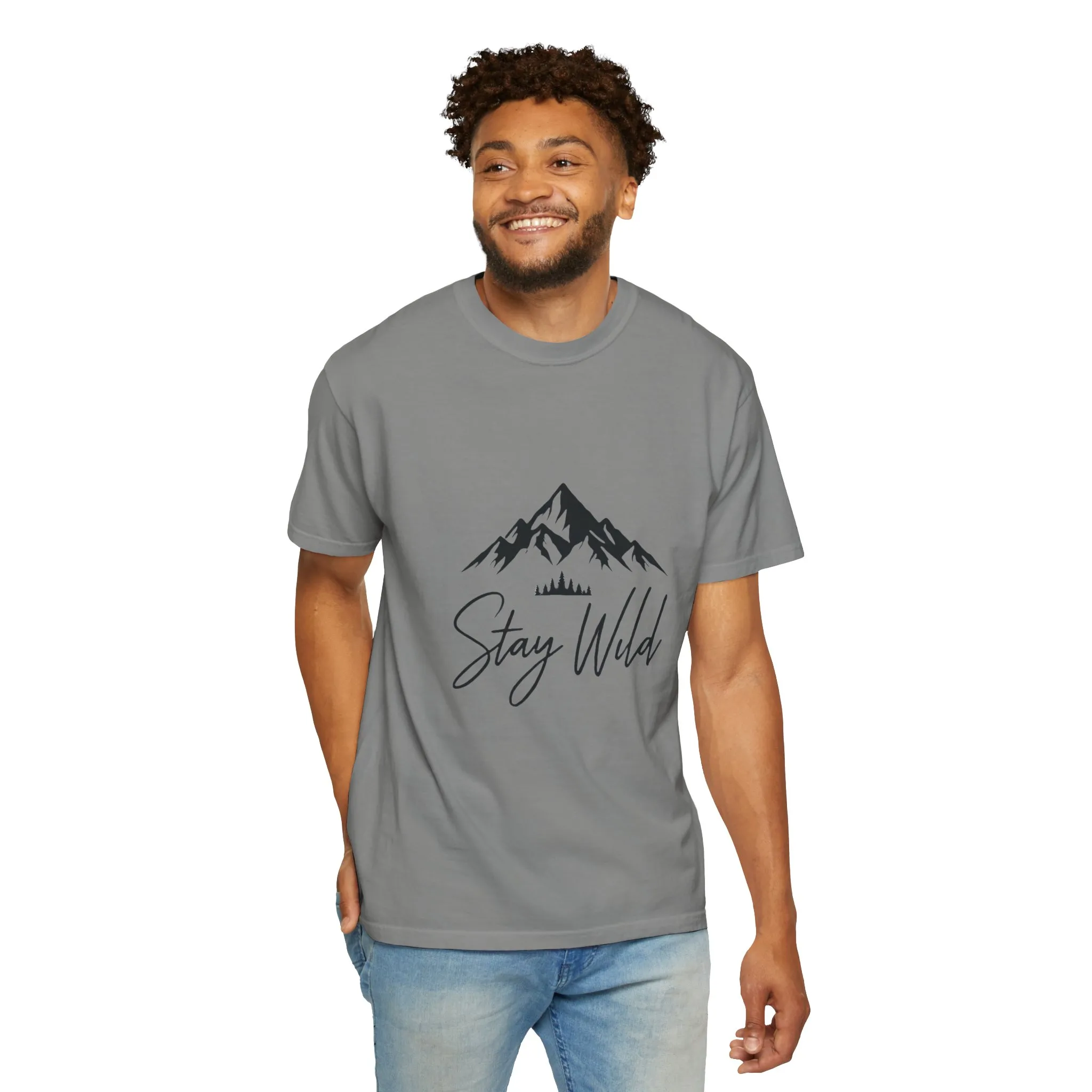 Stay Wild Unisex Garment-Dyed T-Shirt - Adventure & Nature Inspired - Image 40