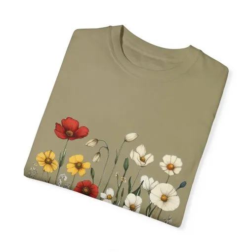 Floral Garden Unisex T-Shirt | Eco-Friendly, Casual Style for Spring & Summer - Image 11