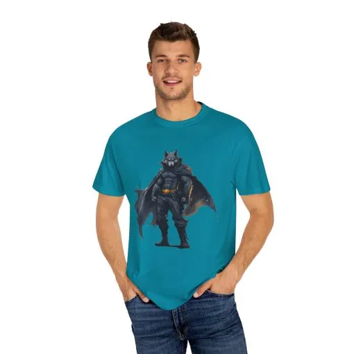 Heroic Wolf T-Shirt | Unisex Garment-Dyed Tee for Animal Lovers & Comic Fans - Image 19