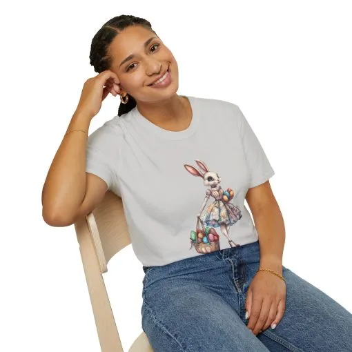 Easter Bunny Softstyle Unisex T-Shirt - Cute Spring Design for Holiday Celebrations - Image 15