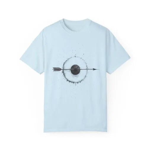 Unisex Garment-Dyed T-shirt with Unique Arrow and Target Design - Perfect for Casual Wear and Gifts - Image 33