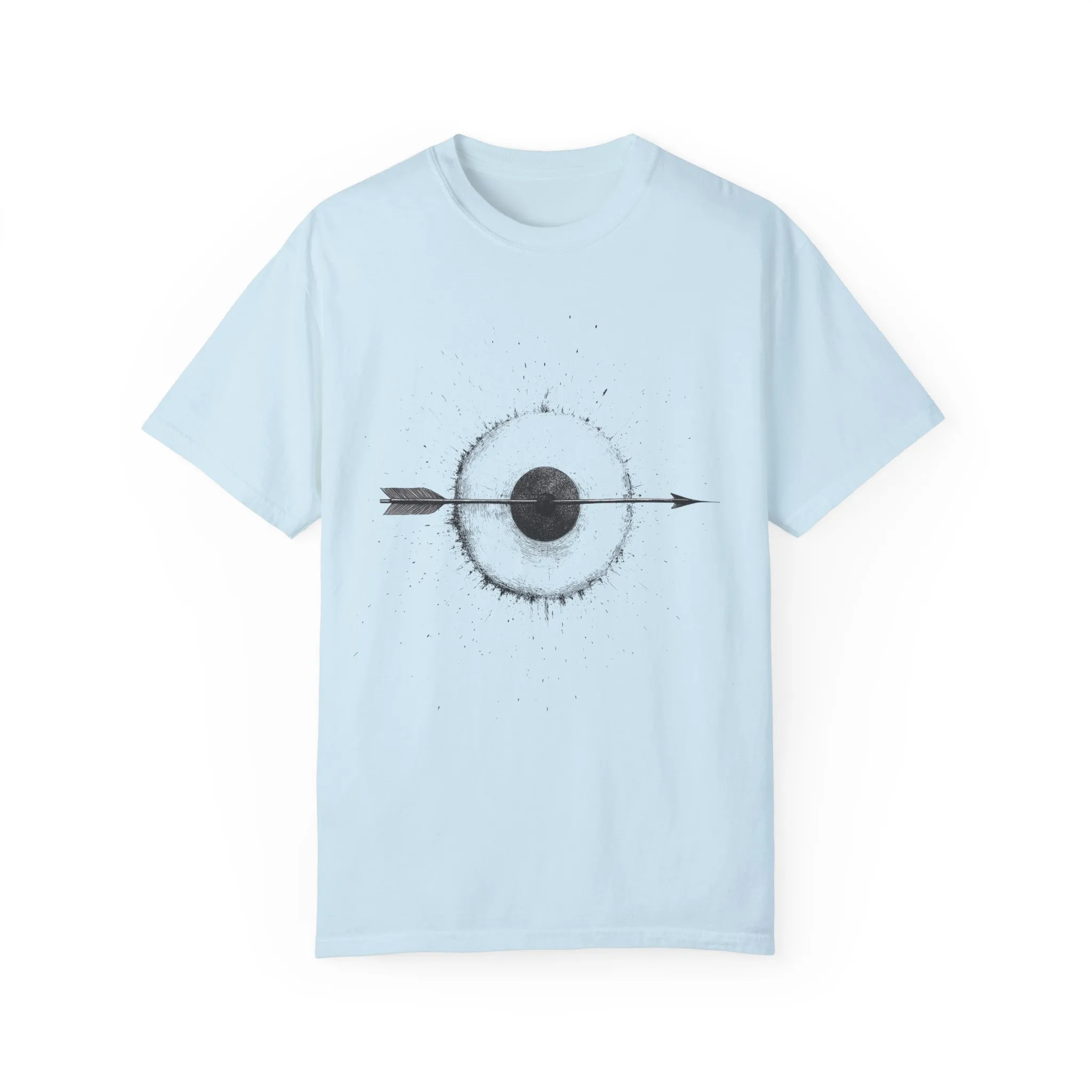 Unisex Garment-Dyed T-shirt with Unique Arrow and Target Design - Perfect for Casual Wear and Gifts - Image 33