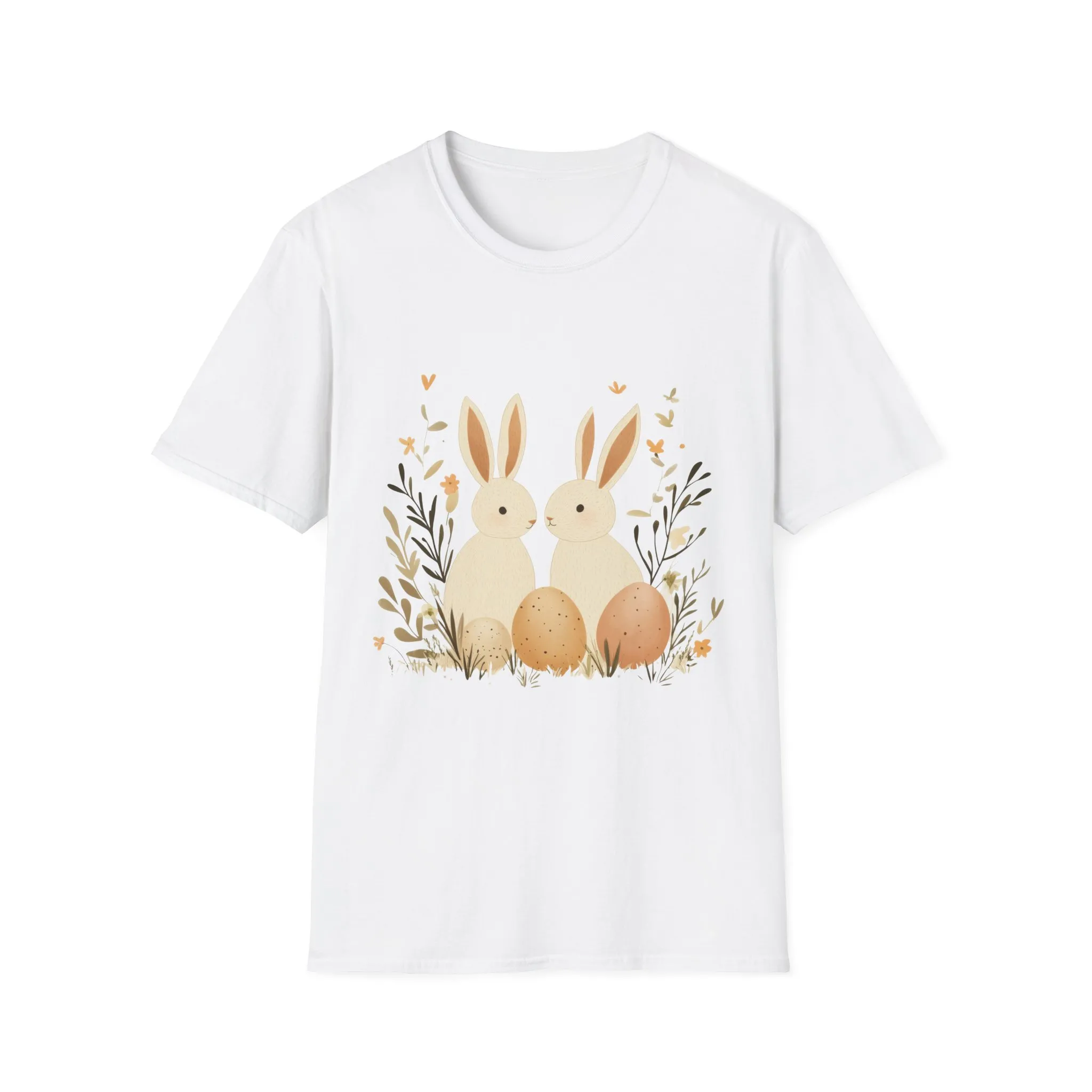 Easter Bunny Graphic Unisex Softstyle T-Shirt - Image 5