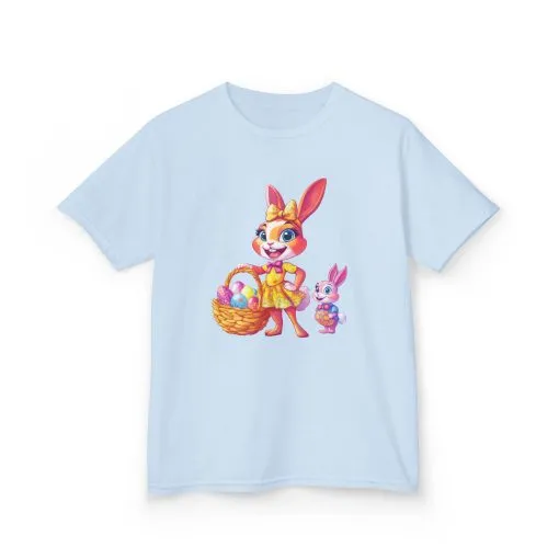 Easter Bunny Kids Tee - Cute Cotton T-Shirt for Spring Celebrations - Image 14