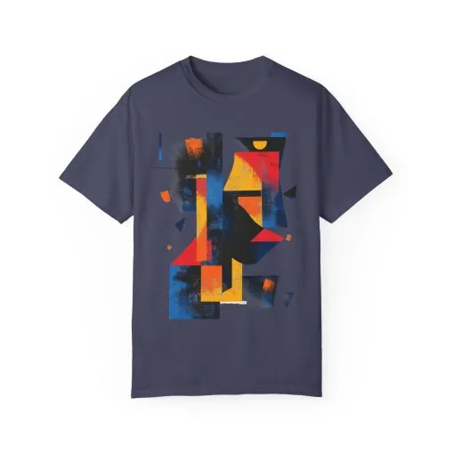 Colorful Abstract Art T-Shirt | Unisex Garment-Dyed Tee - Image 45