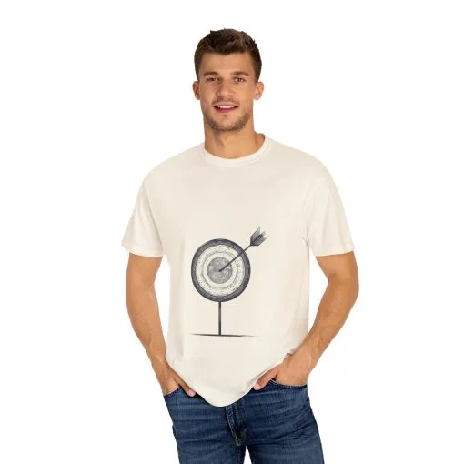 Unisex Garment-Dyed T-Shirt - Target Design for Archery Lovers - Image 7