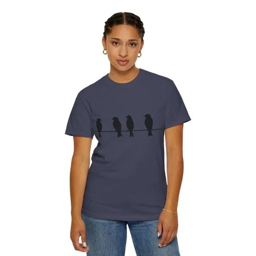 Minimalist Bird Silhouette Unisex T-Shirt - Image 28