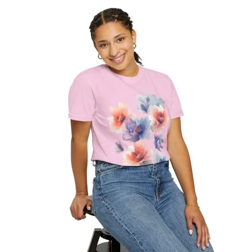 Floral Print Unisex T-Shirt - Perfect for Spring and Casual Occasions - Image 24