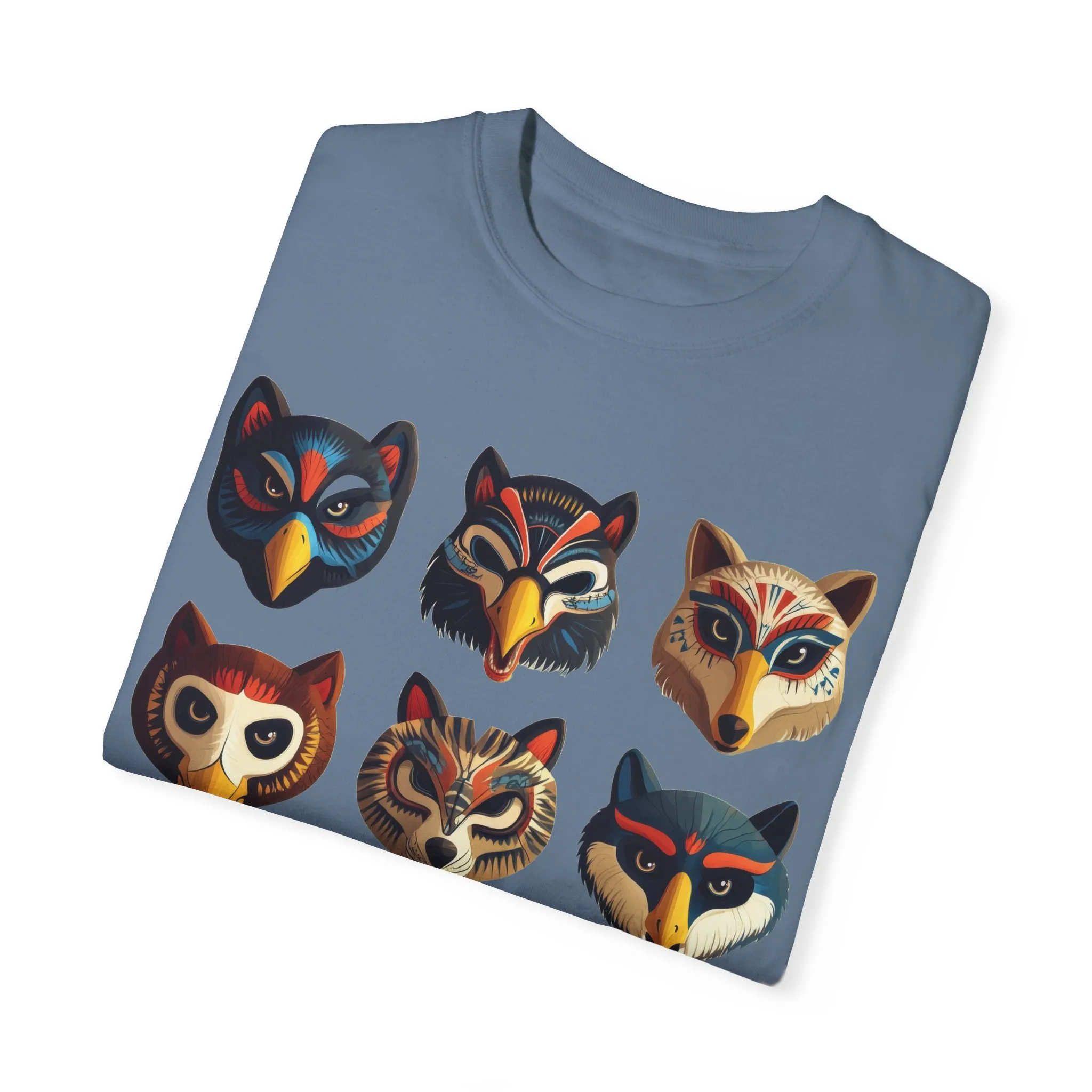 Wild Animal Masks Unisex Garment-Dyed T-Shirt - Image 14