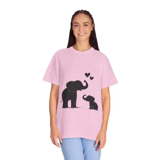 Heartwarming Elephant Love Unisex T-Shirt - Image 47