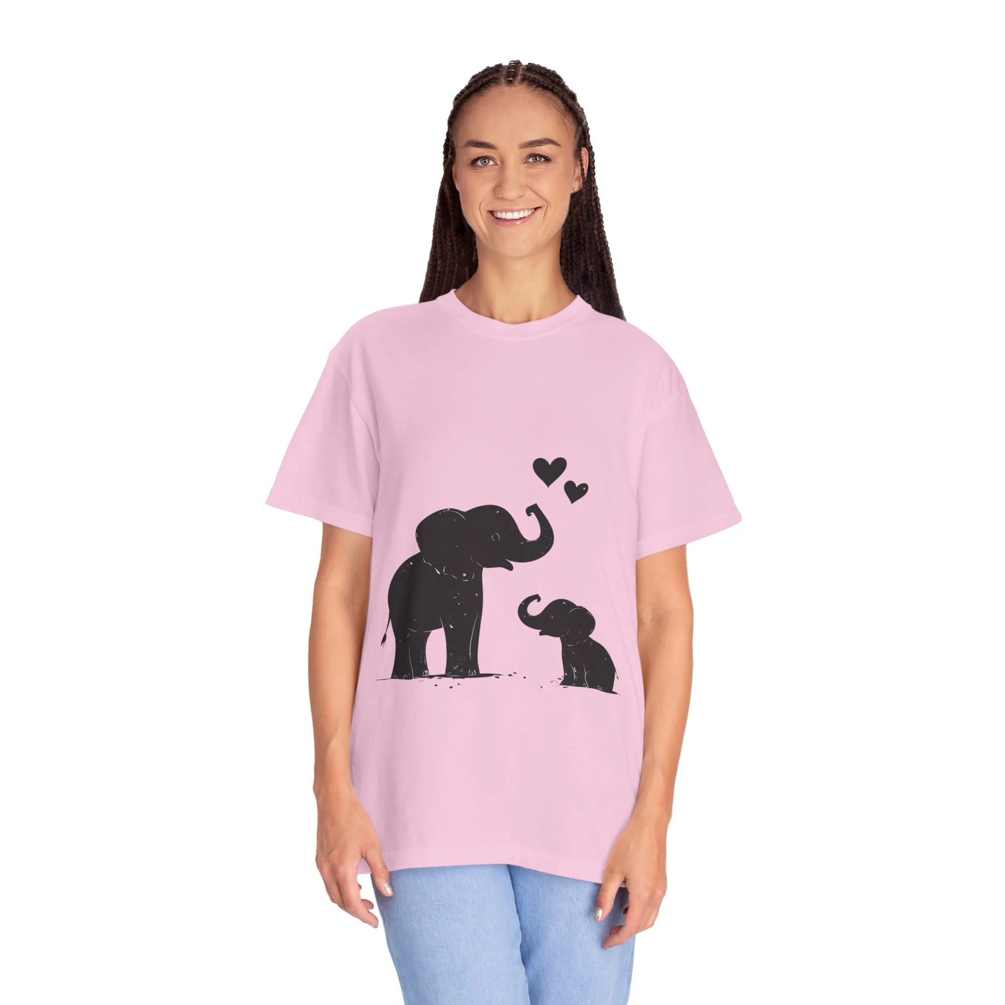 Heartwarming Elephant Love Unisex T-Shirt - Image 47