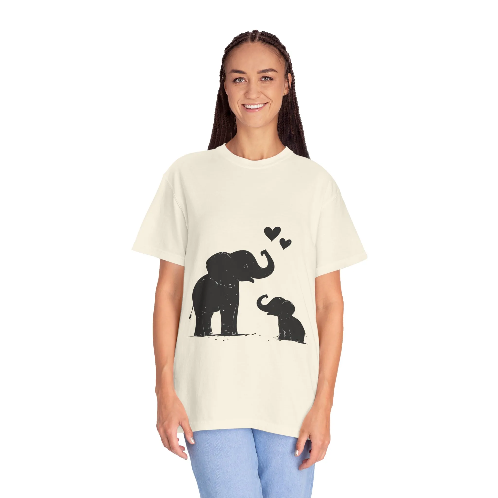 Heartwarming Elephant Love Unisex T-Shirt - Image 15