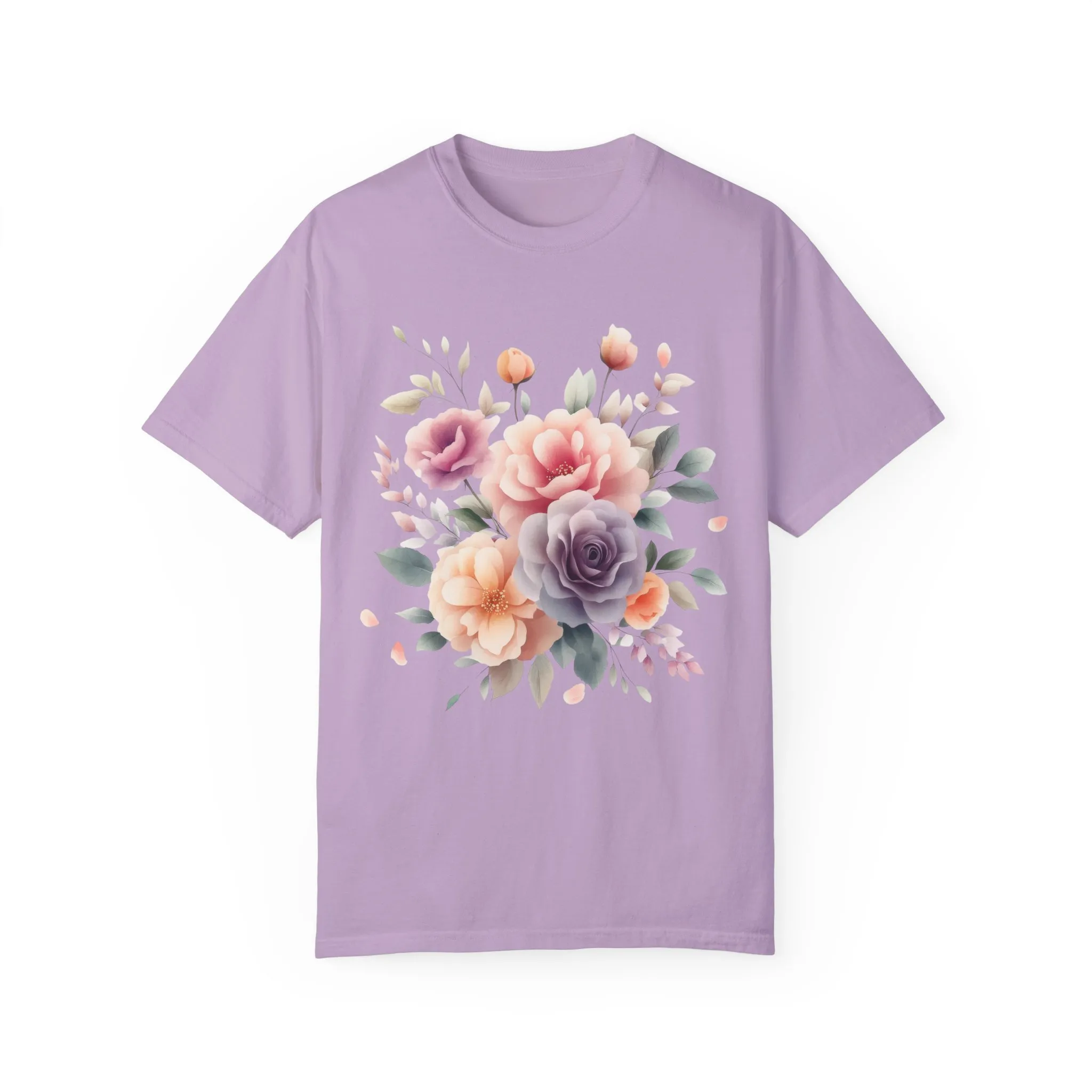 Floral Garden Unisex Garment-Dyed T-Shirt | Soft and Stylish Tee for Spring and Summer Occasions - Image 37