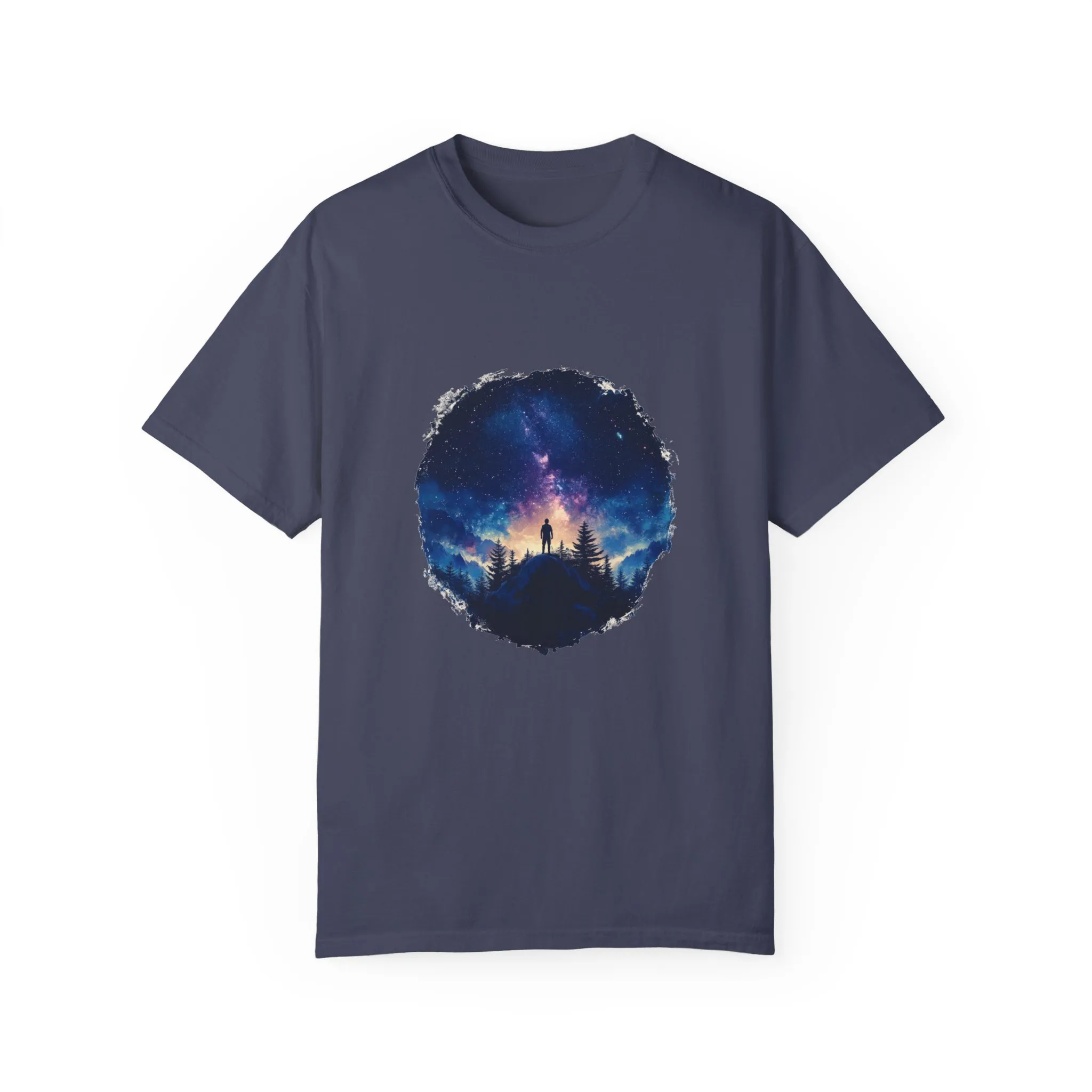 Galactic Night Unisex Garment-Dyed T-Shirt - Cosmic Adventure Tee - Image 9