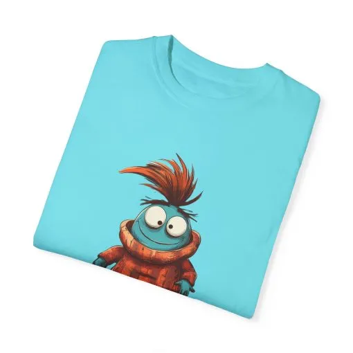 Unisex Garment-Dyed T-Shirt - 'Zero Chill' Fun Character Design - Image 14