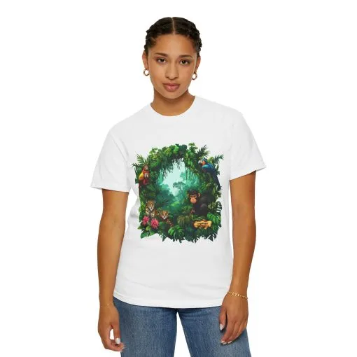Tropical Jungle Animal T-Shirt | Unisex Garment-Dyed Tee for Nature Lovers - Image 4