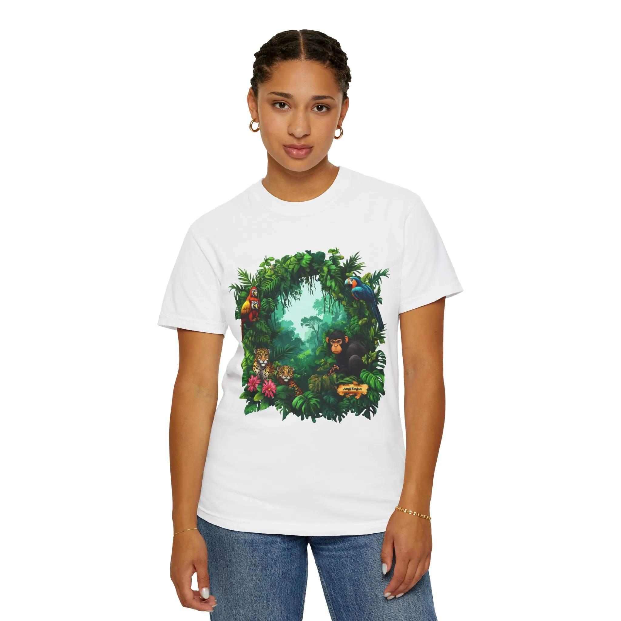 Tropical Jungle Animal T-Shirt | Unisex Garment-Dyed Tee for Nature Lovers - Image 4