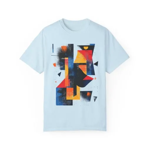 Colorful Abstract Art T-Shirt | Unisex Garment-Dyed Tee - Image 17