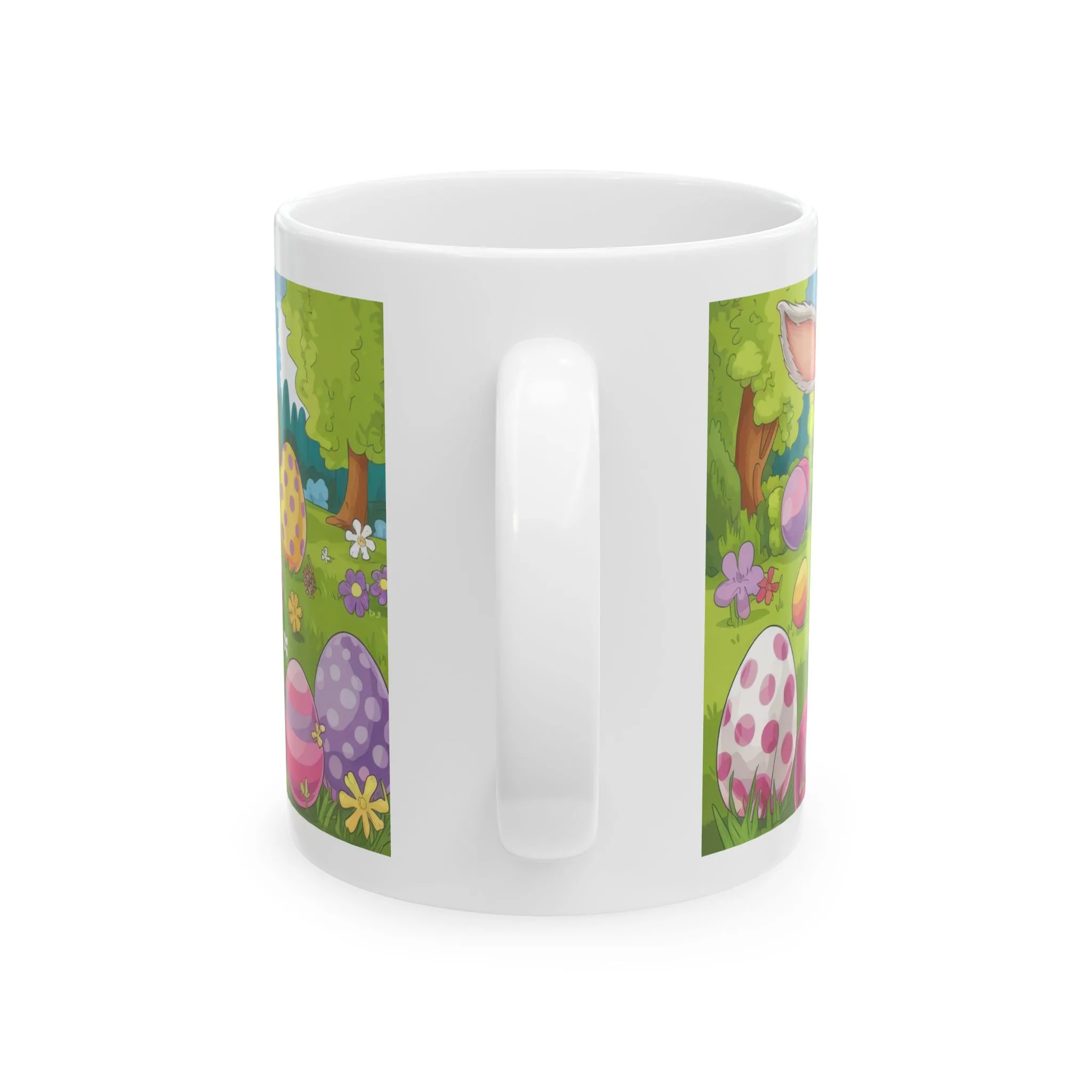Easter Bunny Ceramic Mug - Colorful Spring Design for Holiday Celebrations - Image 2