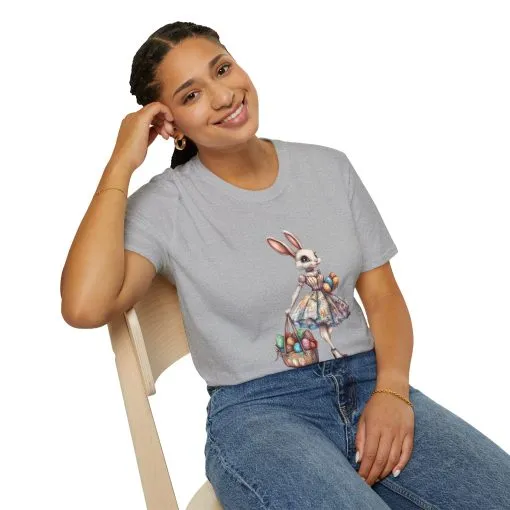 Easter Bunny Softstyle Unisex T-Shirt - Cute Spring Design for Holiday Celebrations - Image 19