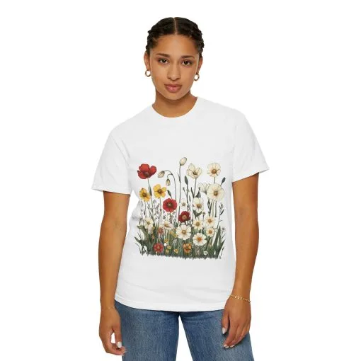 Floral Garden Unisex T-Shirt | Eco-Friendly, Casual Style for Spring & Summer - Image 6