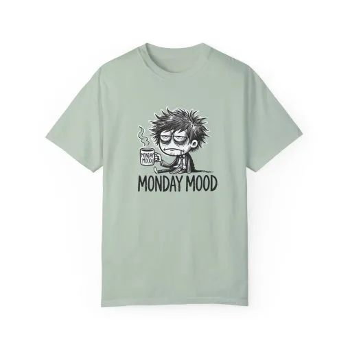 Unisex 'Monday Mood' Garment-Dyed T-Shirt - Perfect for Casual Days - Image 9