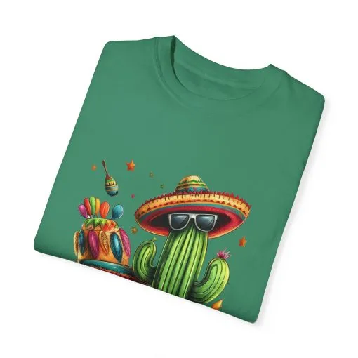 Vibrant Cactus Fiesta T-Shirt - Unisex Garment-Dyed Tee for Summer Celebrations - Image 30