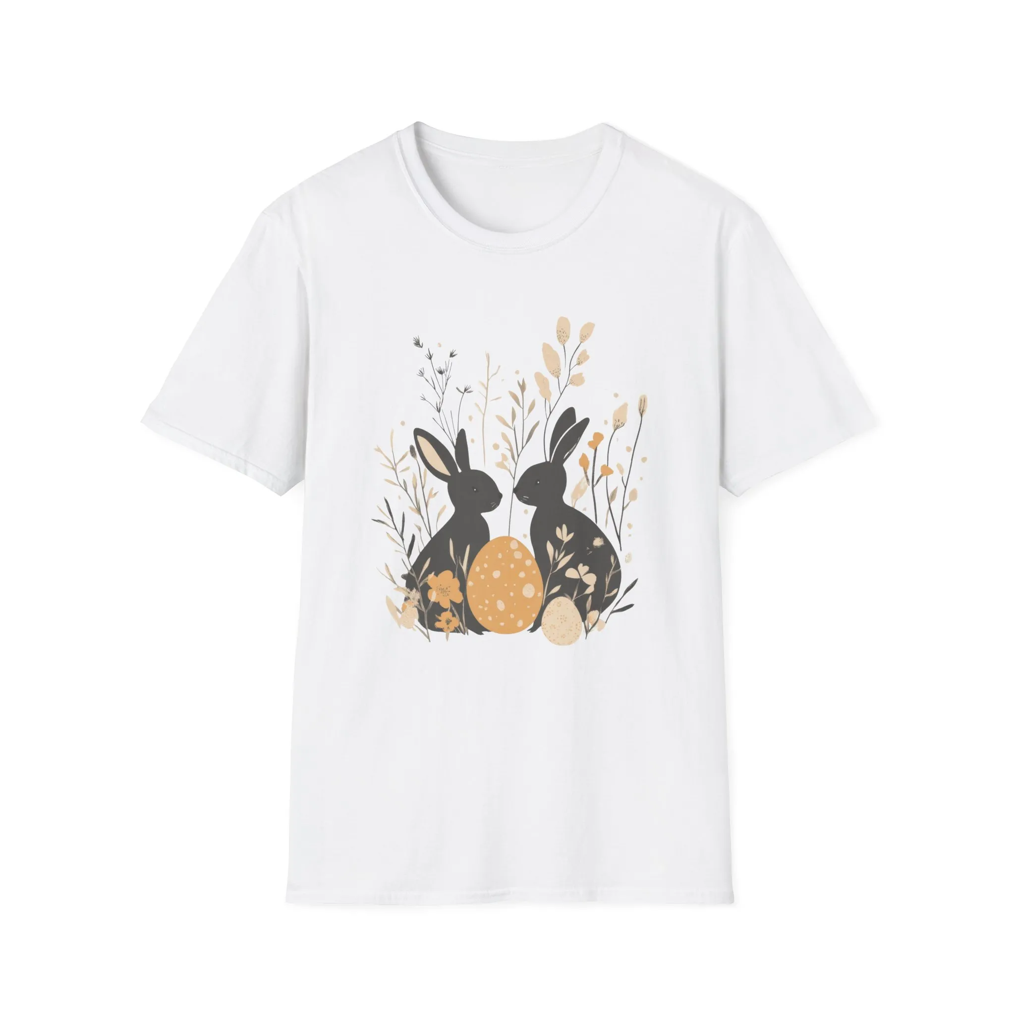 Easter Bunny Floral T-Shirt | Unisex Spring Apparel - Image 4