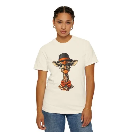 Stylish Giraffe Graphic Unisex T-Shirt - Fun and Trendy Apparel for Animal Lovers - Image 4
